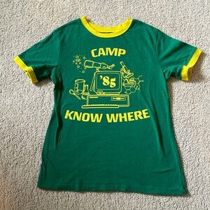 Netflix Official Merchandise Stranger Things Camp Know Where Vintage T-Shirt